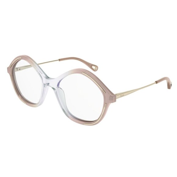 NEW  CHLOE EYEGLASSES NUDE GOLD WOMEN EYEWEAR CHLOE CH0062O 002 - Picture 1 of 3
